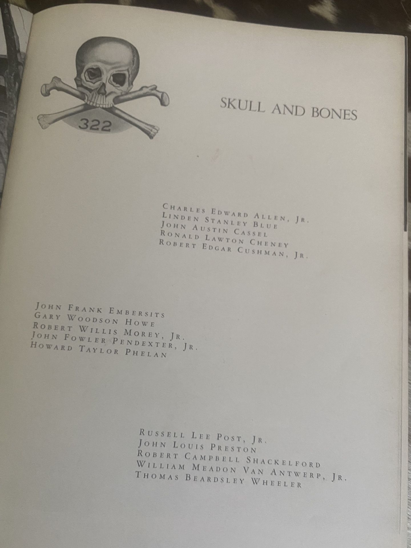 Antique 1958 Yale Banner Book Skull Bones