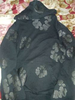 Full black denim tears hoodie