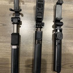 3 selfies stick