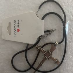 Silver Cross Pendant Necklace