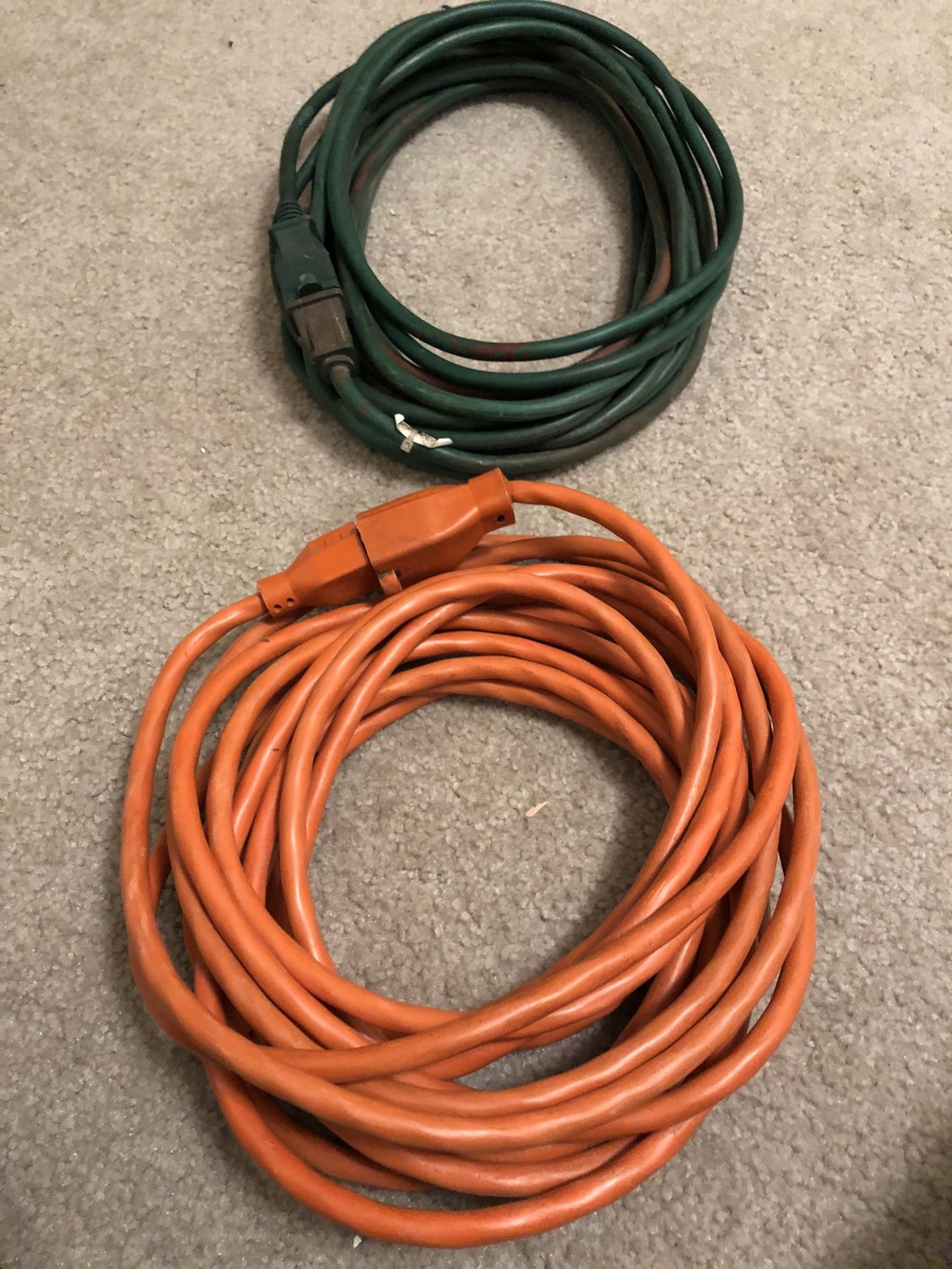 Two extension cords