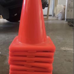 10 PVC Cones 12 Inch Sports/ construction/event