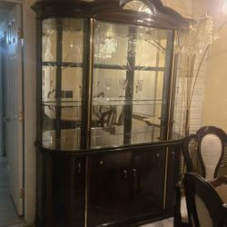Complete Dining Set (Expandable Table + Chairs + China Cabinet)