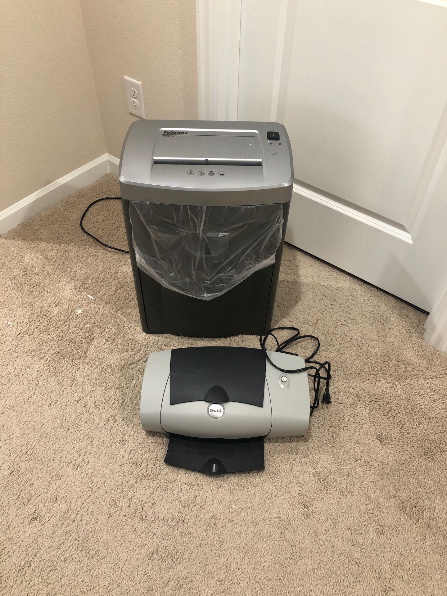 Dell printer and paper shredder