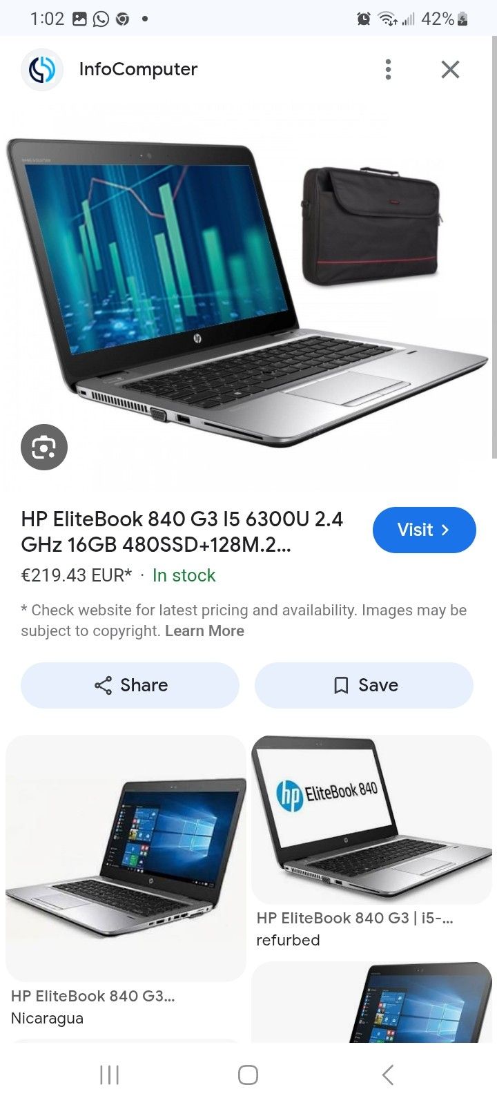 HP Elitebook 850 g3