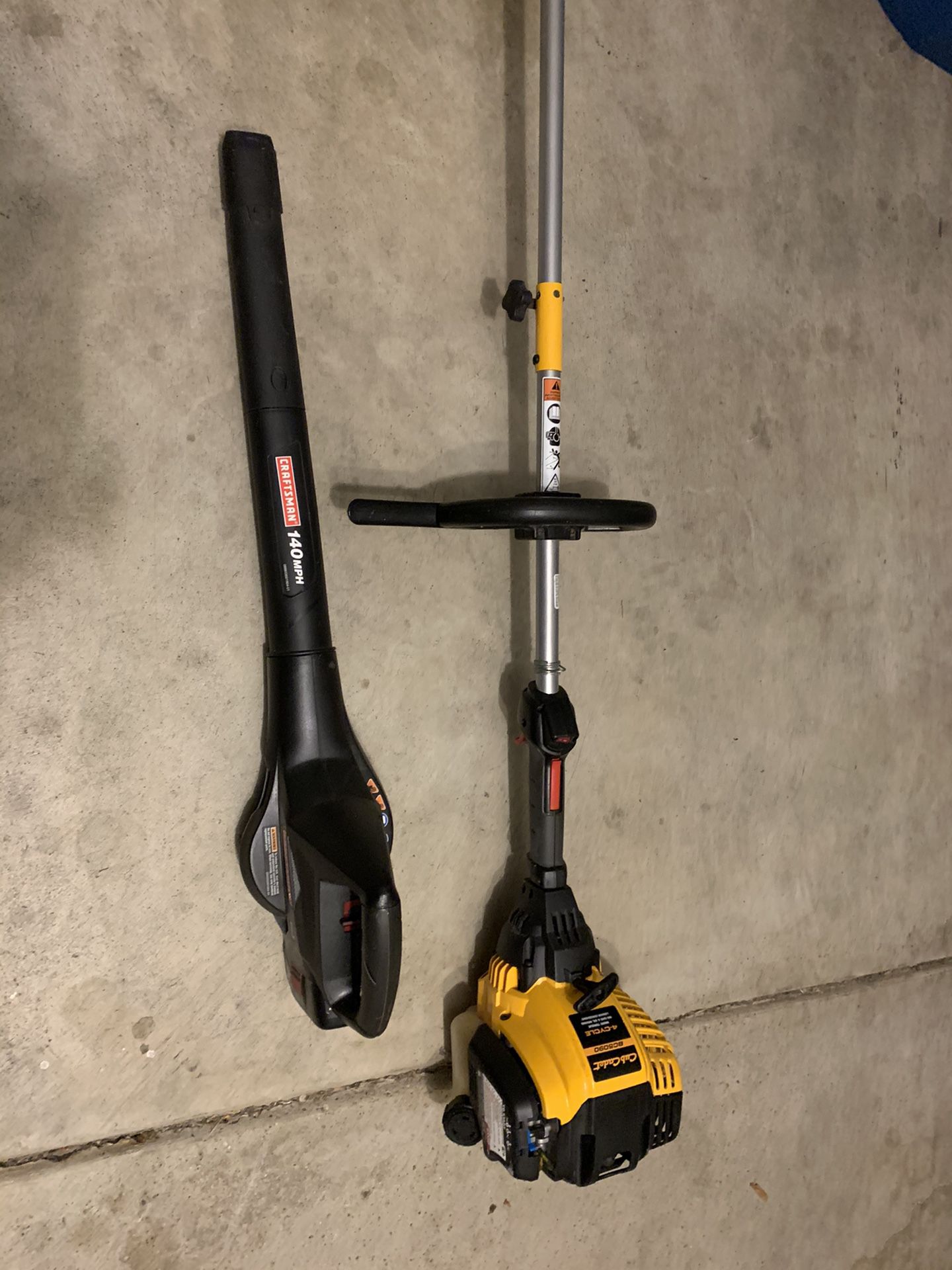 Cub Cadet 4 Cycle Trimmer and Craftsman 19.2 Volt Blower