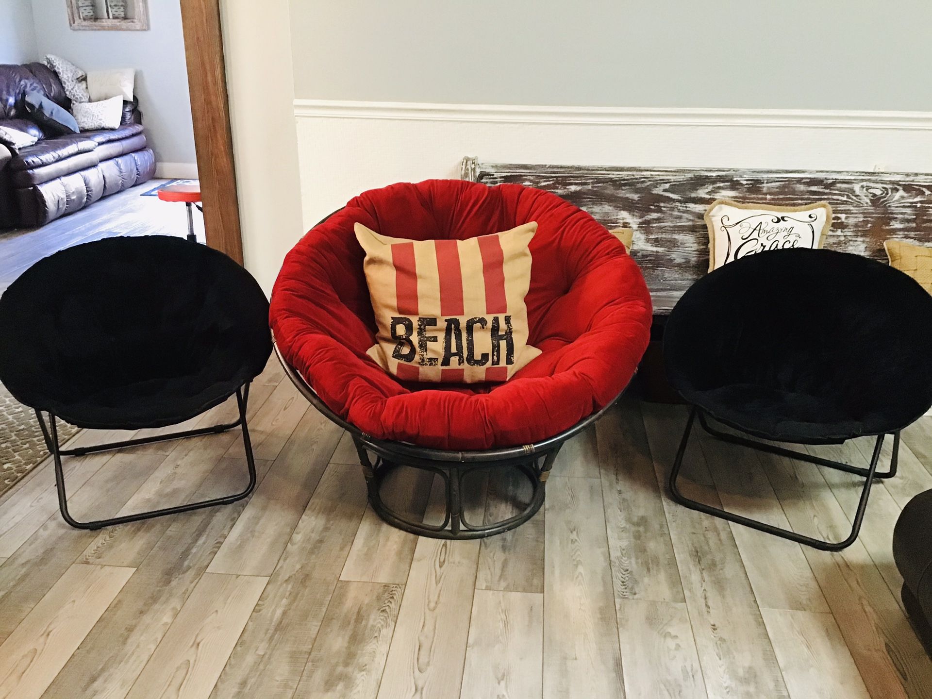 3 Indoor/outdoor patio furniture papasan chairs for Sale in Boynton
