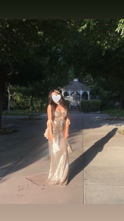 Gold dress
