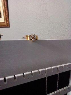 Triple heart clover ring