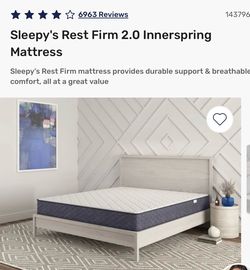 Sleepy's Rest Firm 2.0 Innerspring Mattress- king size