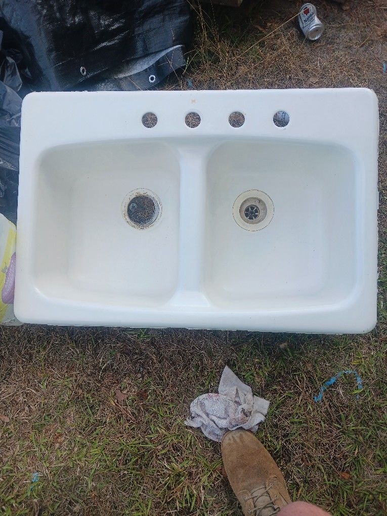 Old Cast Iron Sink 