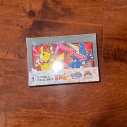 Pokémon Center Double Deck Box- Pikachu Greninja SF Worlds 2026