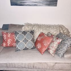 Beach Theme Decorative Pillows Beachy 