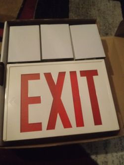 Brand new exit sign