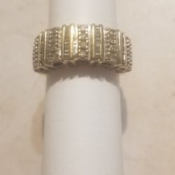 10K gold and diamond ring size 7 use