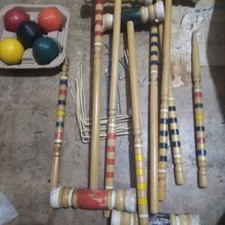 Vinatge Croquet Set 