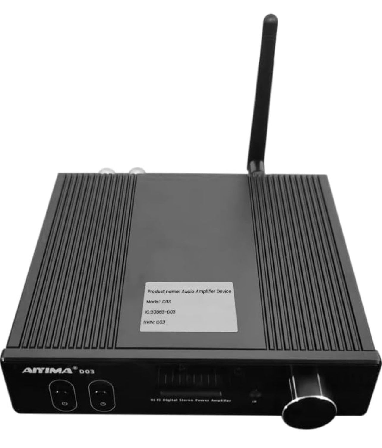 AIYIMA D03 Bluetooth 5.0 DAC Amplifier 150 Watt x 2 Stereo HiFi 2.1 CH Digital Sound Amplificador 24Bit/192kHz Class D Power Amp USB Coaxial Optical O