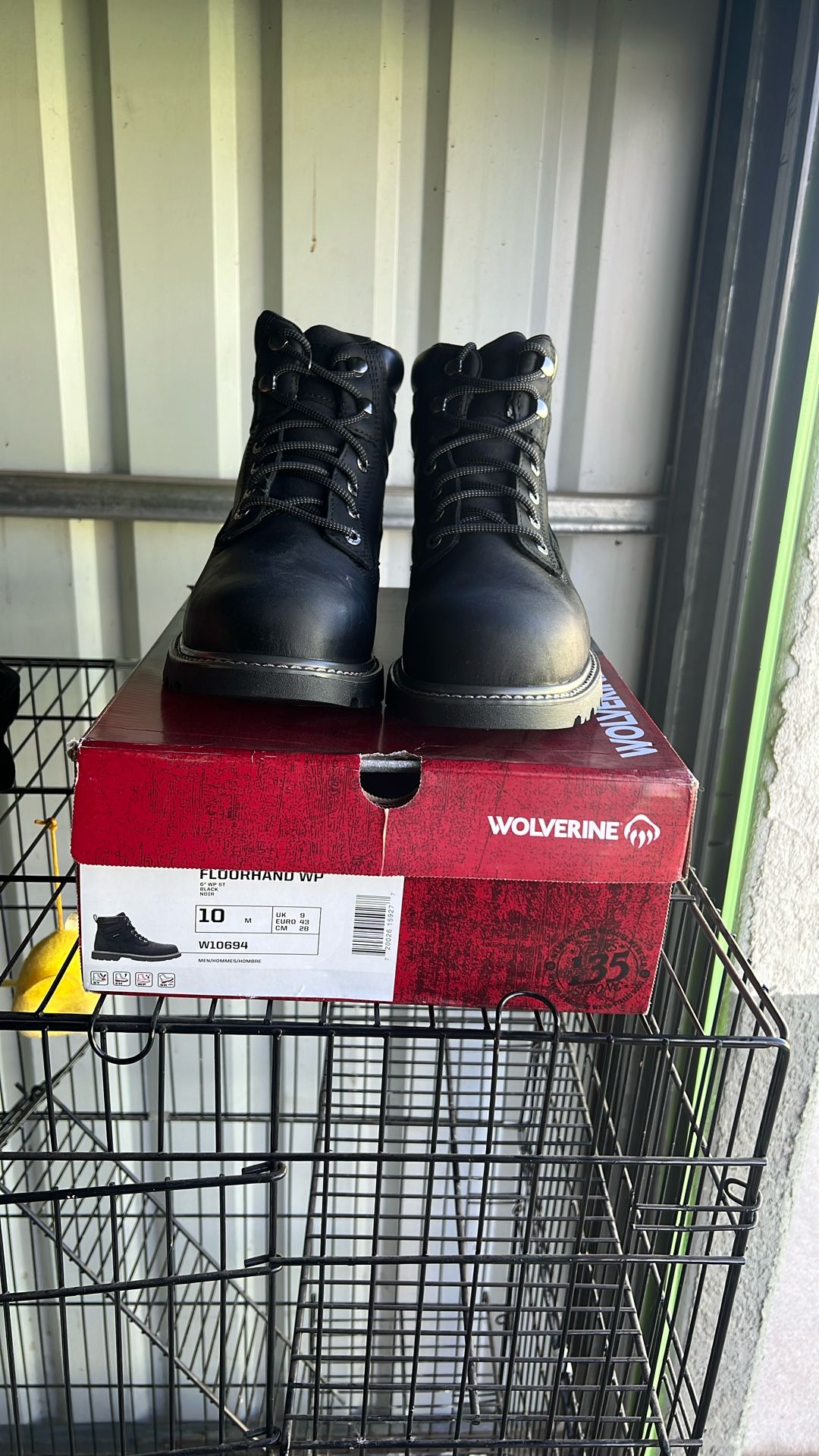 Wolverine Floorhand Wp Size 10 Steel Toe 