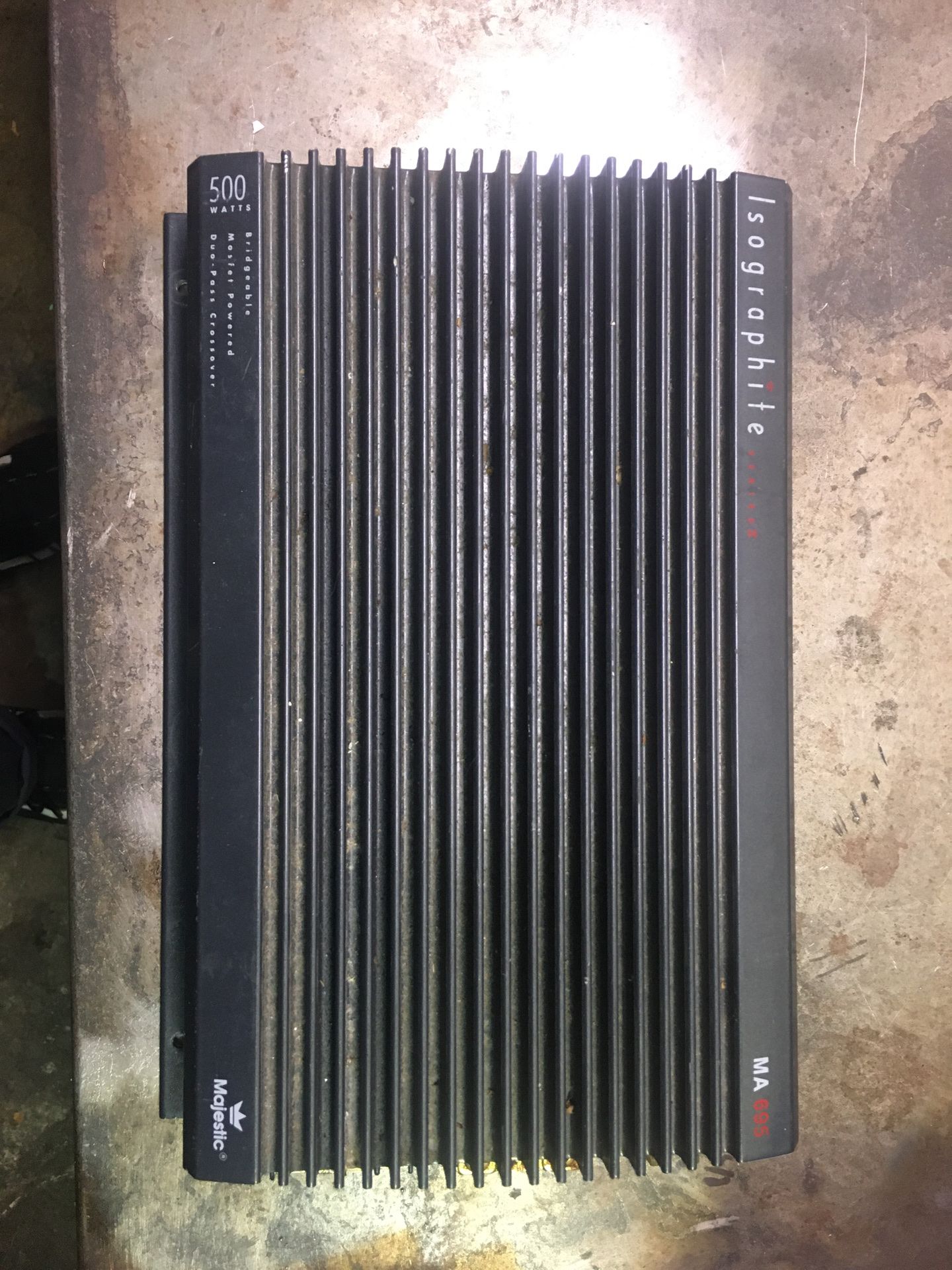 isographite 2 channel amp 500w