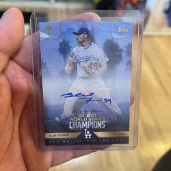 2020 Topps X Ben Baller Blake Treinen Autograph Baseball Card 