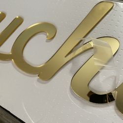 Gold Mirror Letters 
