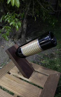 Hand Crafted Black Walnut Wine Holder