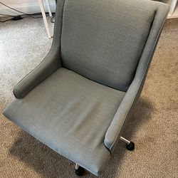 Office Chair Teal Adjustable Good Condition 