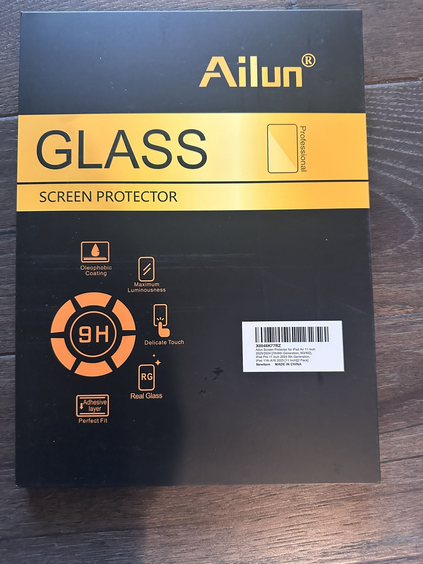Ailun Glass Screen Protector – For iPad Air 11” (2024) / iPad Pro 11” (2024, M4)
