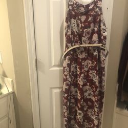 New With Tags Xl Jumpsuit With Leather Belt Regular 30.00