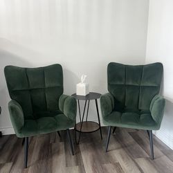 Forest Green accent Chairs