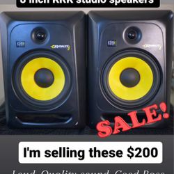KRK ROKIT 8 Inch Studio Speakers Pair