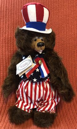 Kimbearly's Originals Bear "Sam" A&A Plush