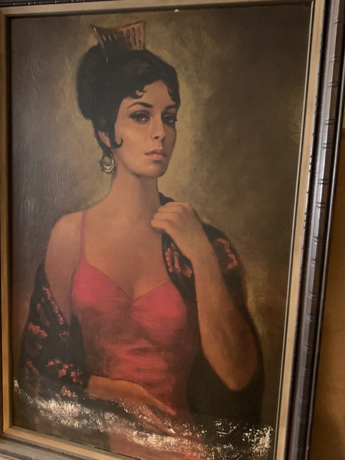 VINTAGE MID-CENTURY BARBARA WEBER "CARMEN" LARGE PRINT