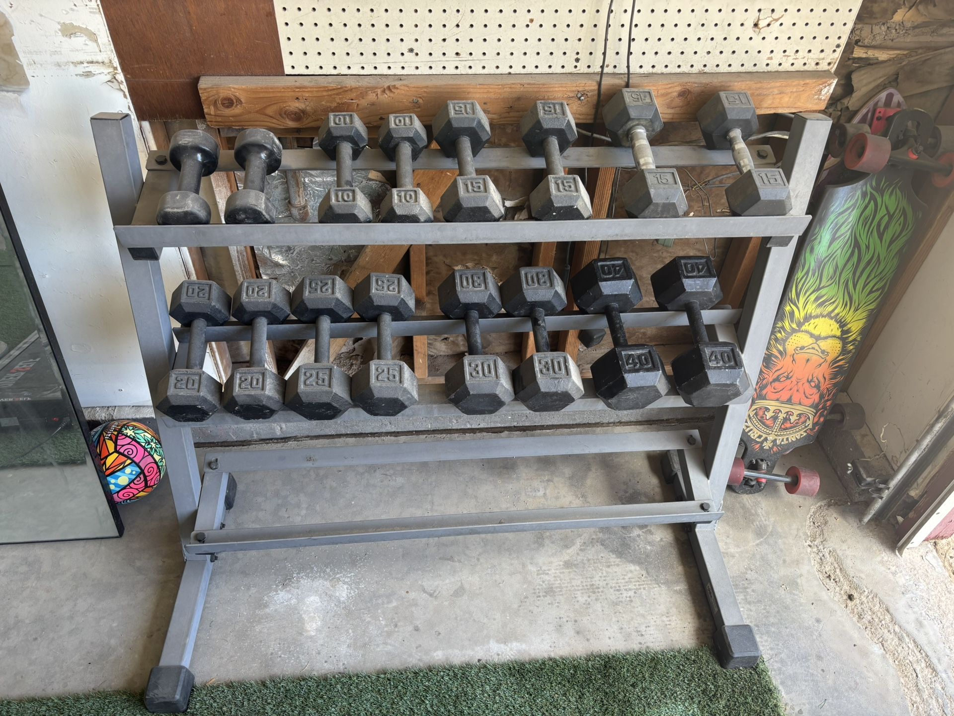Dumbbells & Rack