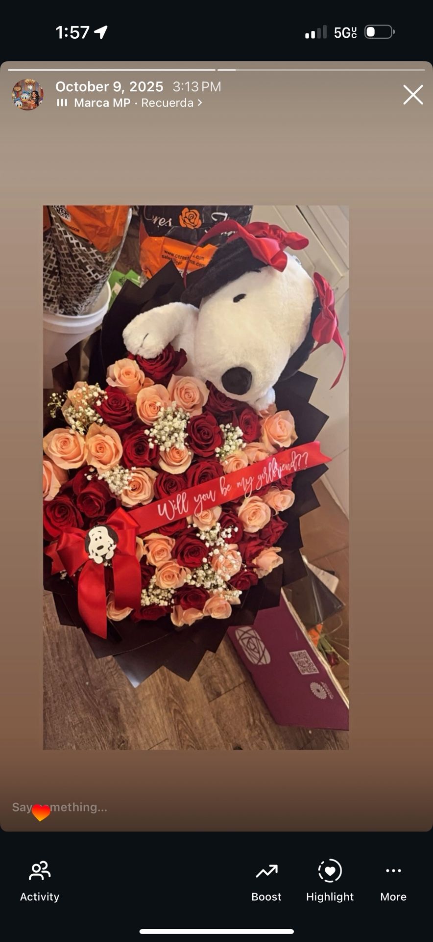 Rose Bouquet Valentines Day