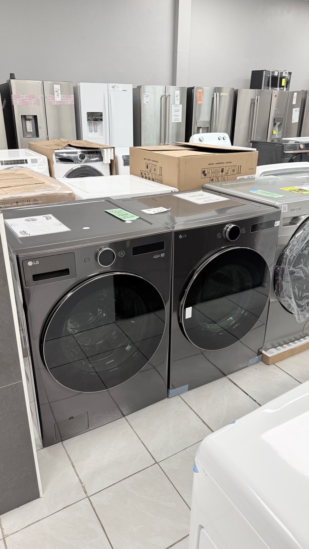 LG FRONT LOAD WASHER AND DRYER