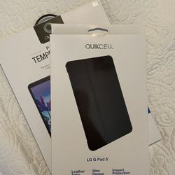 LG G Pad 5 Case And Tempered Glass