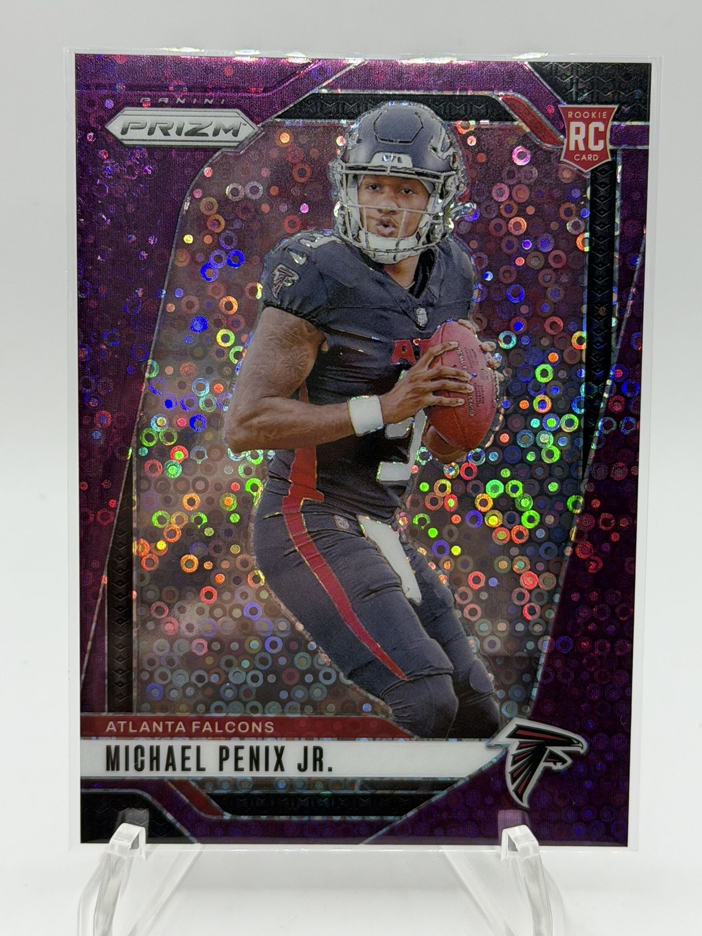 Michael Penix Jr Prizm No Huddle Purple /49 Rookie