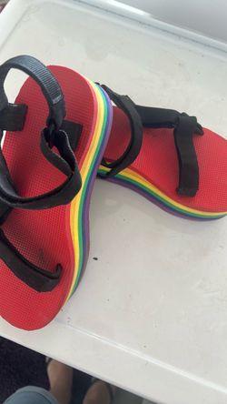 Teva rainbow platform sandal