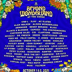 Beyond Wonderland At The Gorge-VIP Ticket 