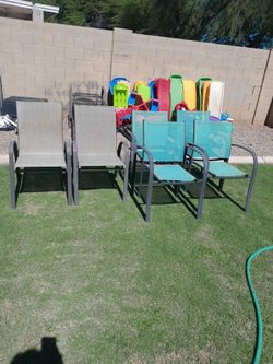 2 or 4 Outdoor Patio Chairs Stackable $20-$30 pair/set See All Photos Read Description
