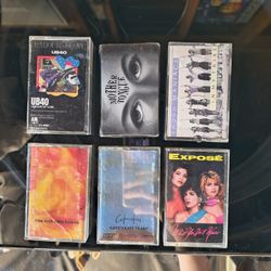 Cassette Tapes Nine Inch Nails, Cocateu Twins, 10,000 Maniacs, The Cars