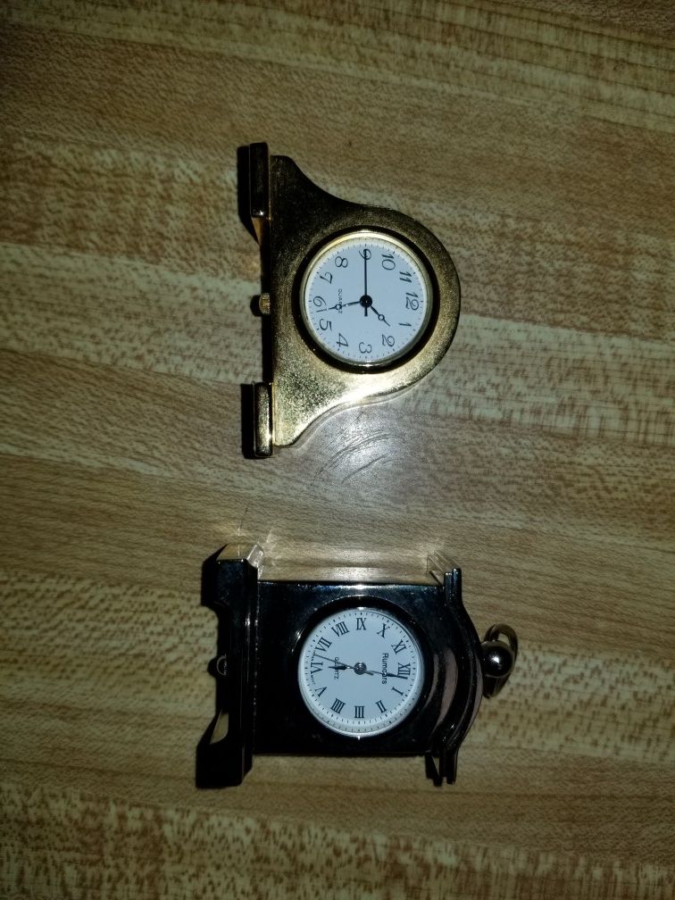 Vintage Miniature Clocks x 2