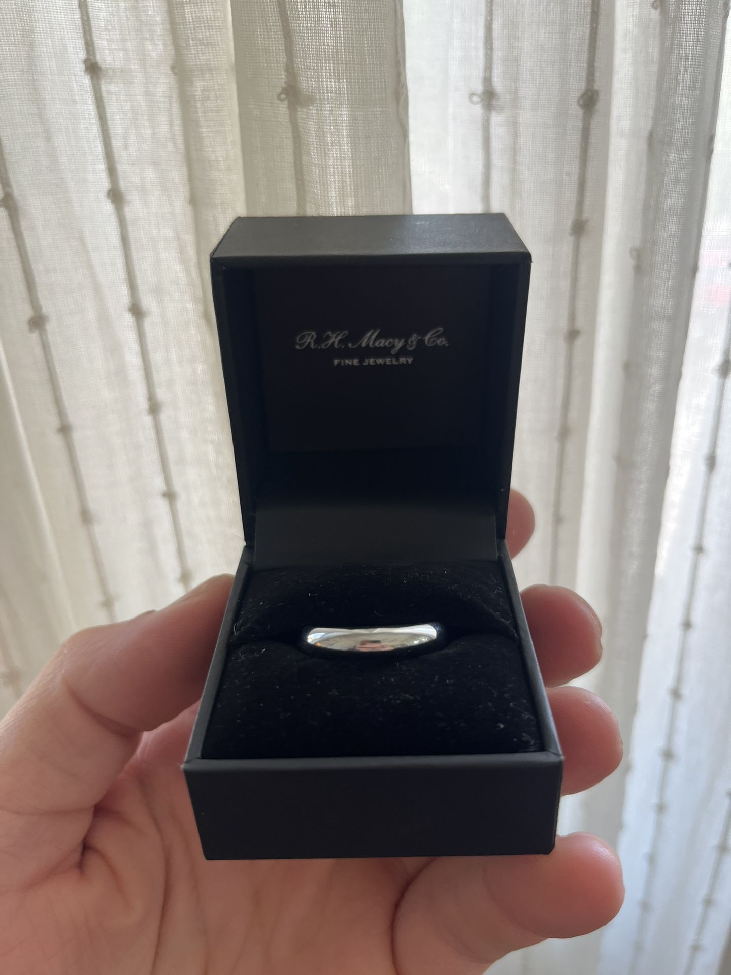 Men’s Silver Wedding Band