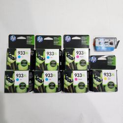 8pk HP 933 XL Yellow, Magenta, Cyan Color Printer Ink Cartridges New