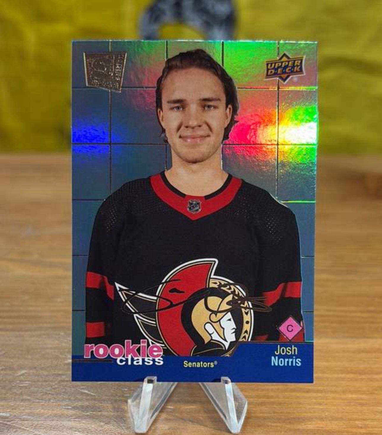 Josh Norris 2020-21 Upper Deck - Rookie Class SE Holo Silver Script SP