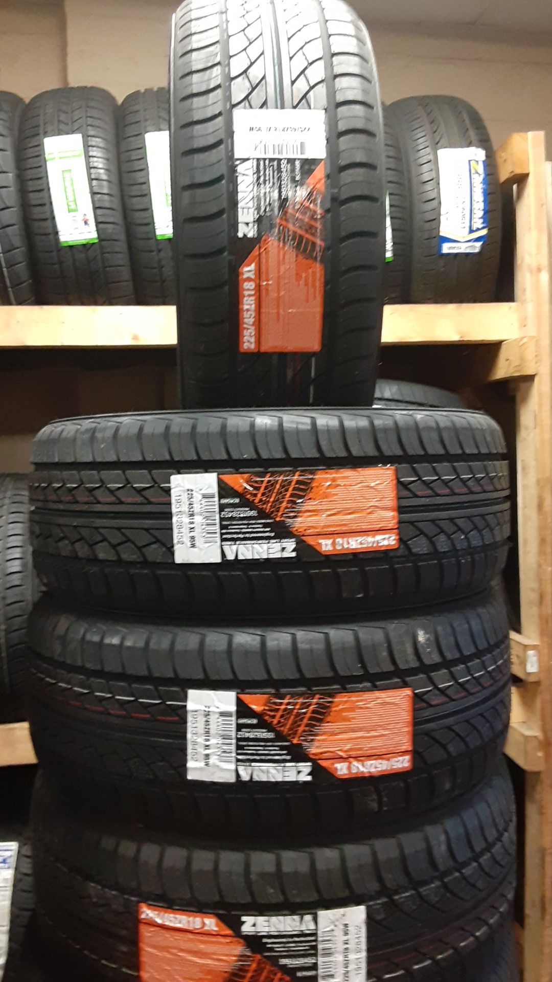 Set of 4 new tires 225/45r18