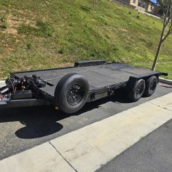 18' Hydraulic Tilt Bed Car Trailer 