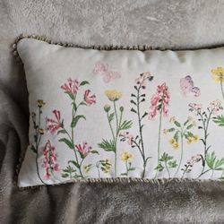 Decorative Throw Pillow - Pastel Floral