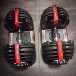 52.5 Lb Weights Adjustable Bowflex Barbells